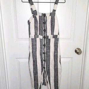 Urban Romantics Striped Linen Dress